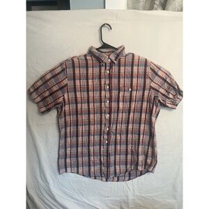 Saddlebrook Shirt Adult XL Red & Pink Plaid Button Up Western Mens 0093